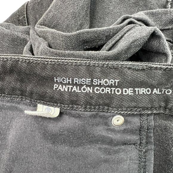 Wild Fable High Rise Rolled Cuff Jean Short Denim Stretch Black Womens 16 33R - Picture 7 of 7